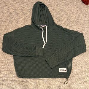 Tommy Hilfiger Sport Mesh Hoodie Sage Green – Size M